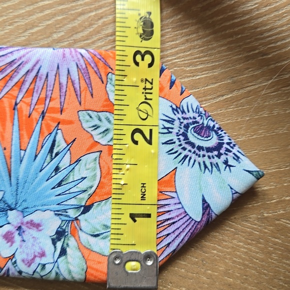 Stafford Floral Orange and Blue Necktie - Picture 2 of 7